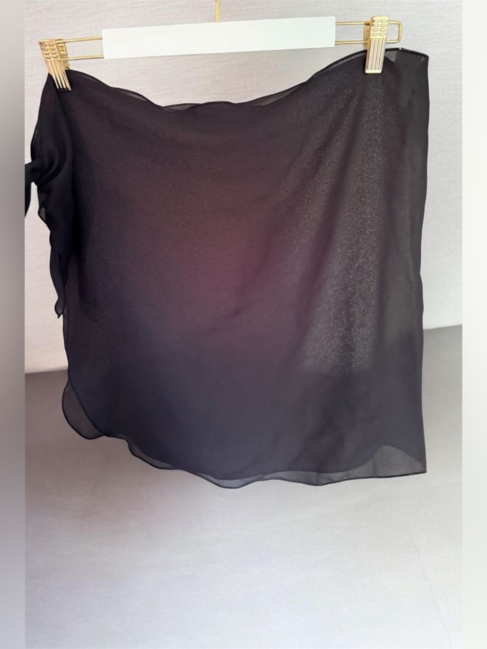 UC Black Sheer sarong Wrap Skirt Sz. S